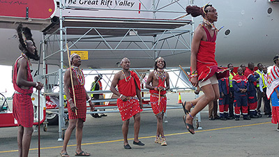 High-Flying Celebration