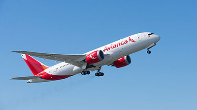 Avianca celebrates its first delivery of the 787 Dreamliner