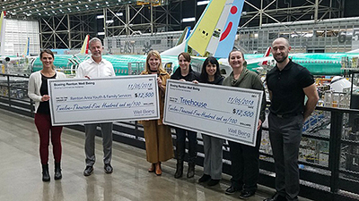 Boeing donates $25,000 to local nonprofit organizations
