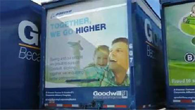 On a roll: Boeing helps spread Goodwill by the truckload