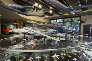 Aircraft models in Prologue Room