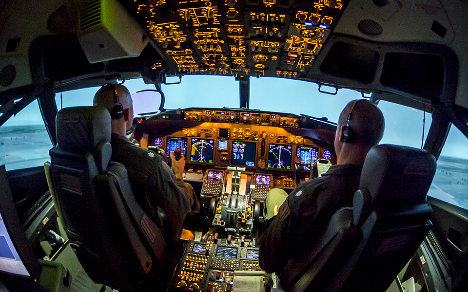 Picture of P-8 A cockpit.