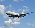 Picture of P-8 aircraft in flight.
