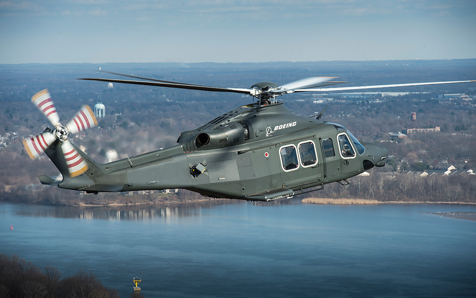 MH-139 in flight.