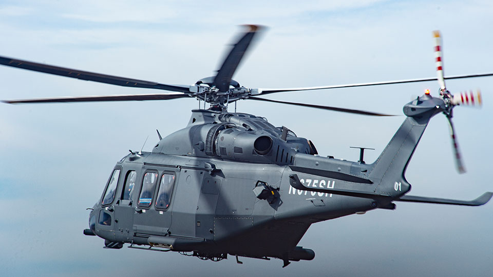 MH-139 in flight.