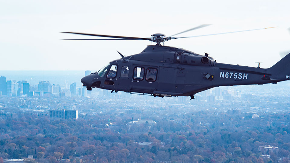 MH-139 in flight.