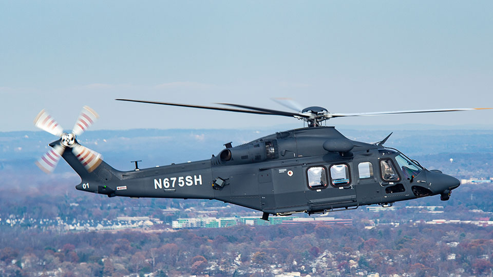 MH-139 in flight.