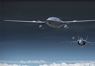 Picture of MQ-25 in flight.