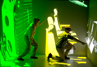 Picture of personnel in an immersive environment.