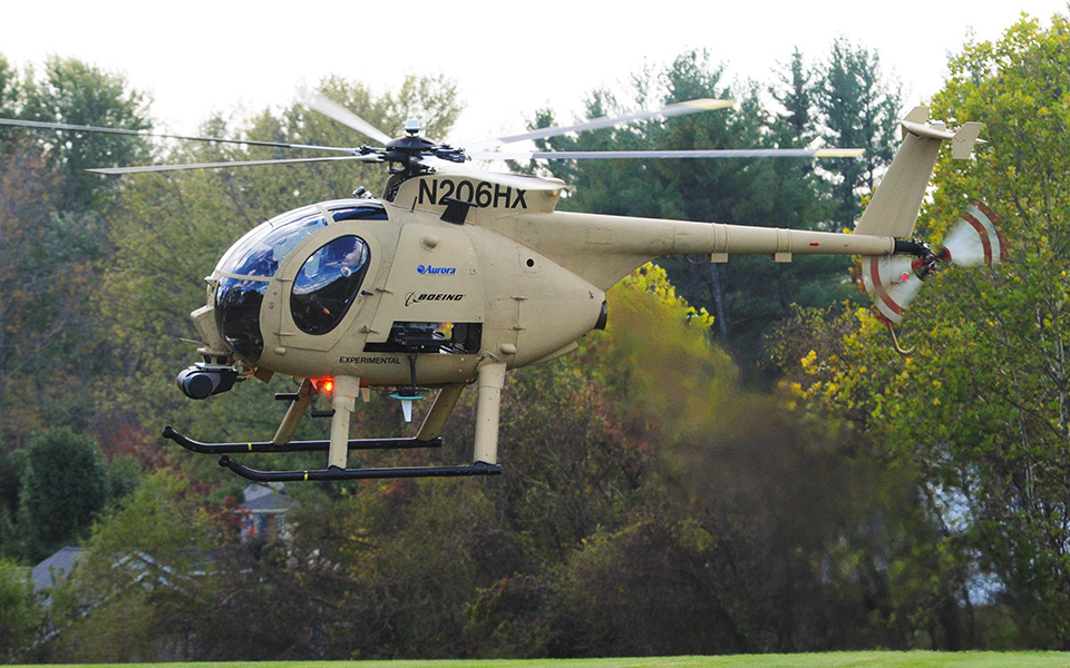 Picture of Unmanned Little Bird in flight.