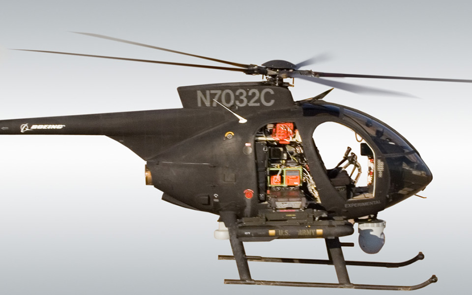 Picture of Unmanned Little Bird in flight.