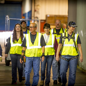 employees in safety gear
