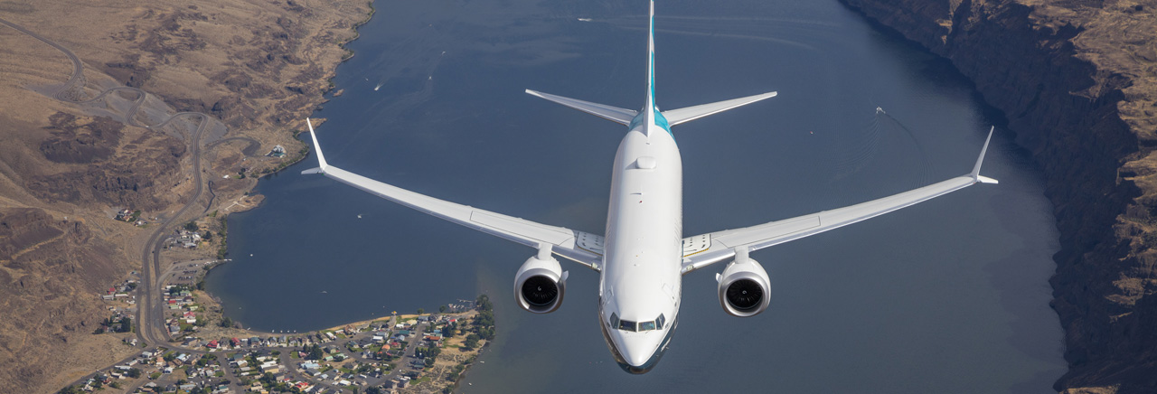 737 MAX in flight