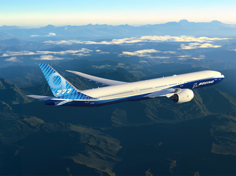 777X in flight