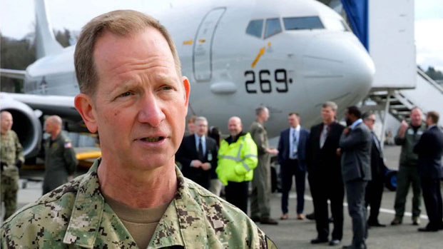 Vice admiral has soaring praise for P-8, employees who build it