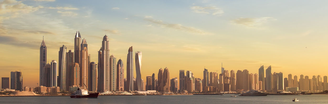 Overhead view of Dubai