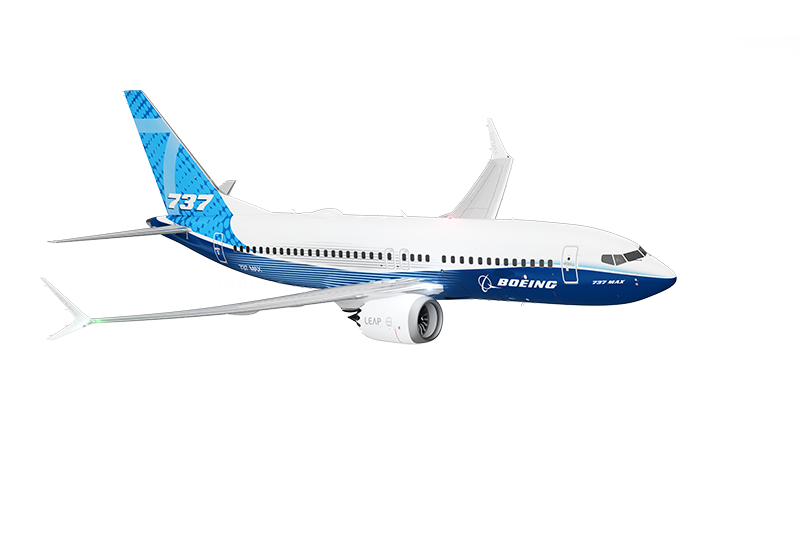 A 3-D rendering of the 737-7.