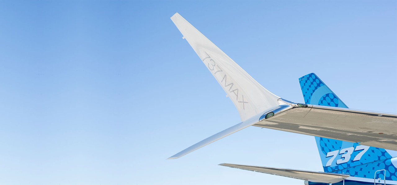 Boeing  Advanced Technology winglet on the 737 MAX 8
