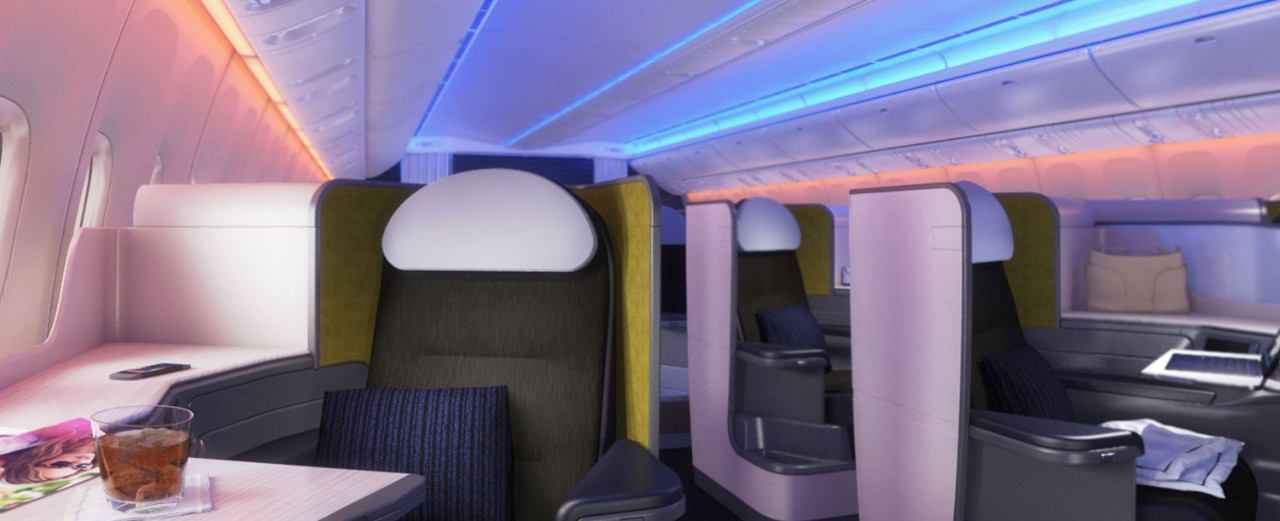 777 interior business/first class seat