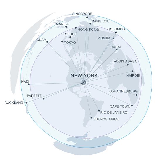 777X New York range chart