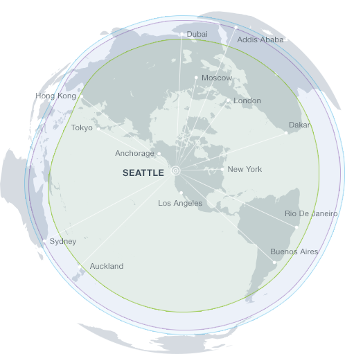 Seattle range map