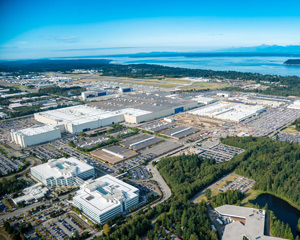 Everett plant from air.