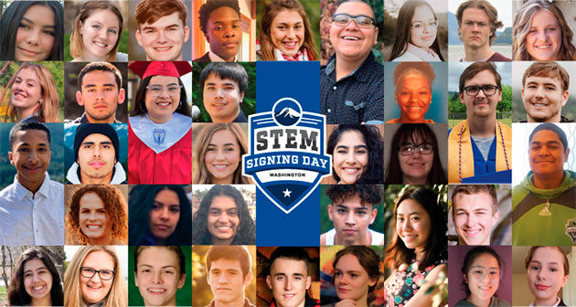 Image of many STEM students.