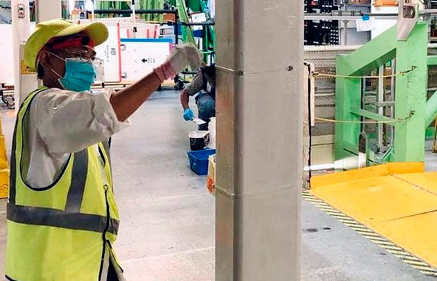 737 MAX loaned employees work on Everett Site refresh activities.