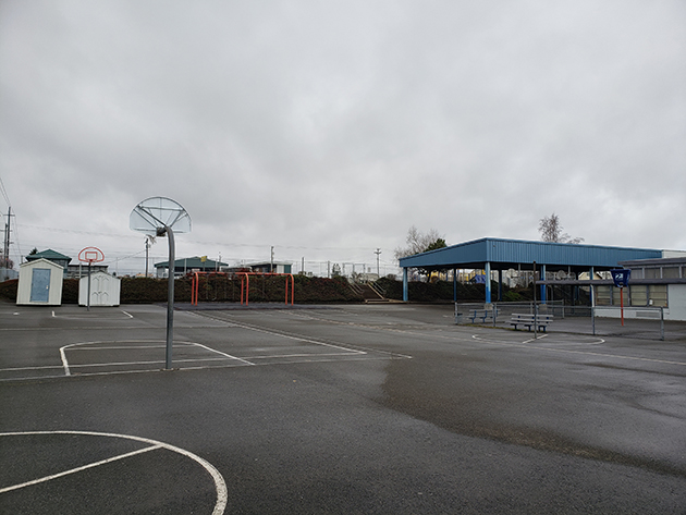 Existing paved play space at Whitman Elementary School in Tacoma, Wash.