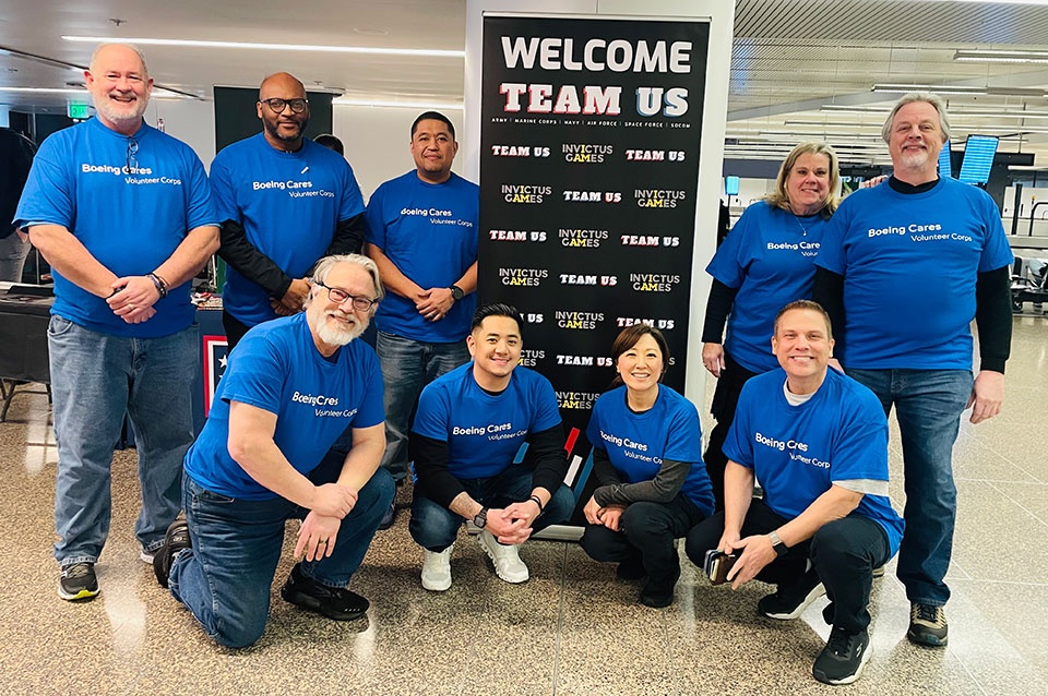 Puget Sound employees greeted Team U.S. competitors at SEA Airport as they arrived for their final training camp.