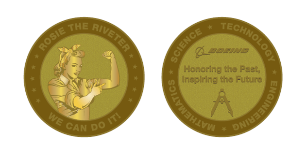 Rosie the Riveter coin.