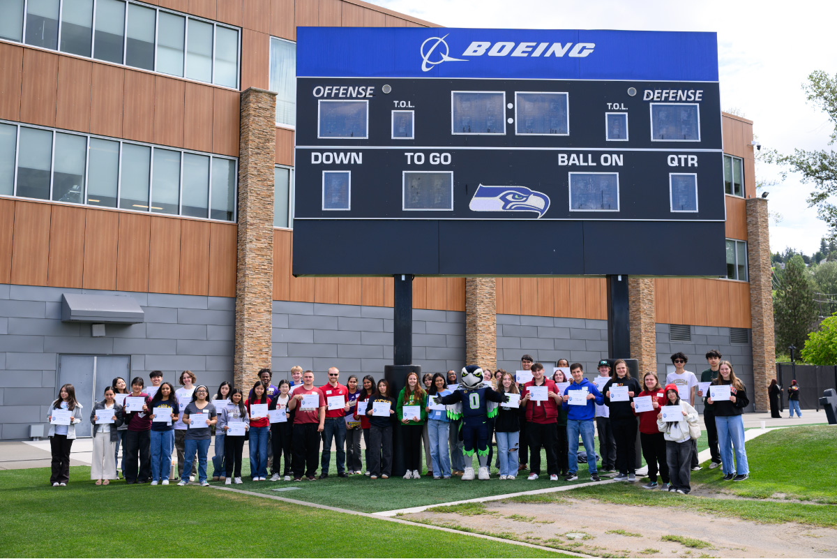 High school seniors at STEM signing day