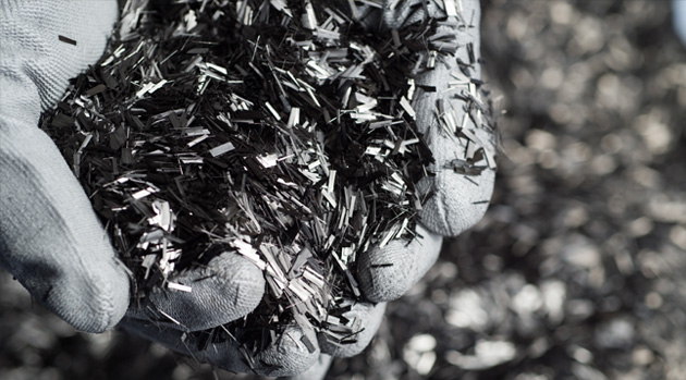 Carbon fiber waste.