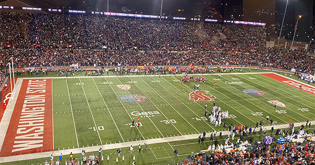 Football field at Washington State University.