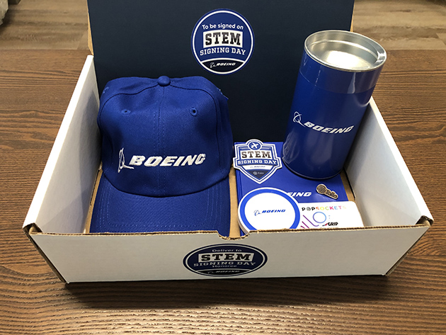 STEM Signing Day participants received a special gift box