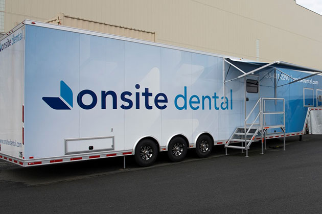 Safety Dojo and Onsite Dental Trailer ribbon cutting