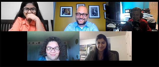 Virtual session of Innovation Challenge participants.