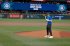 14-year-old Tavery Viklund throws out the ceremonial first pitch at the Seattle Mariners Salute to Armed Forces Night presented by Boeing