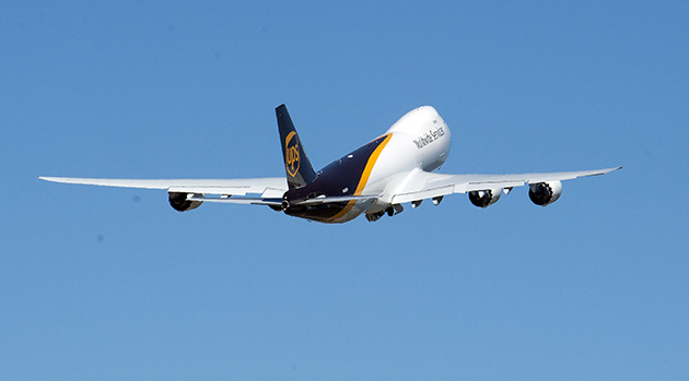 UPS takes delivery of its 25th production 747 from Paine Field in Everett, Washington.