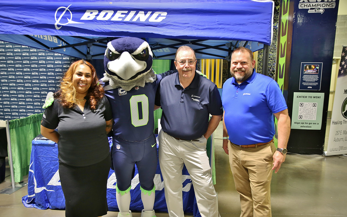 Boeing and the Seattle Seahawks host a military hiring fair at Lumen Field. 