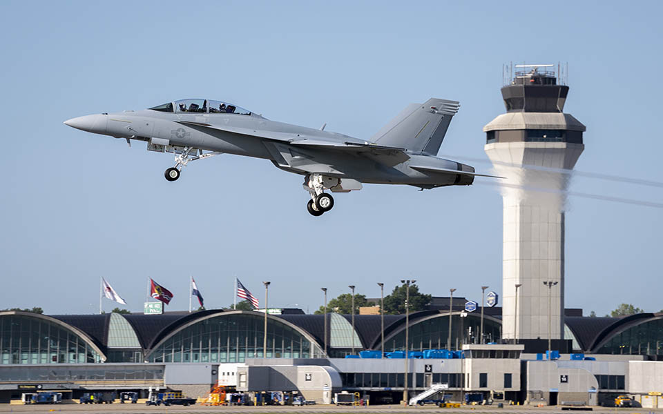 F/A-18 Block III Delivery_Building 75, Aircraft Delivery Service Center_St. Louis, MO. MSF21-0031 Series.