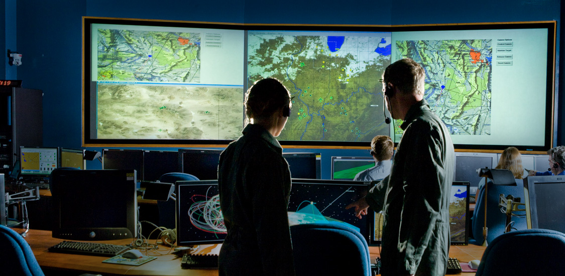 Command center interior