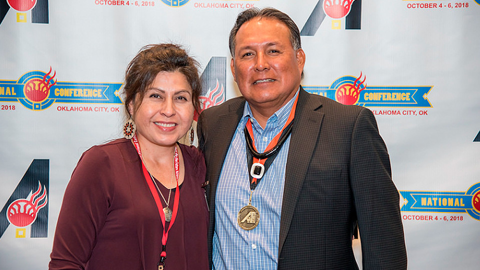 Alex Tsosie and his wife, Wanda
