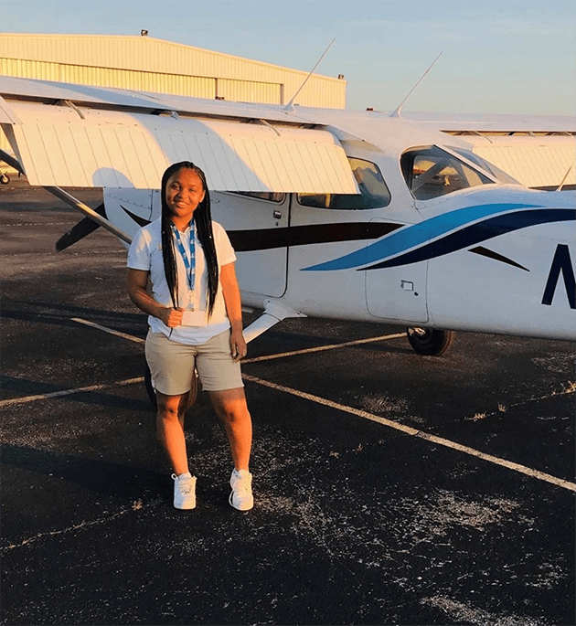 Teen pilot Cailey Stewart