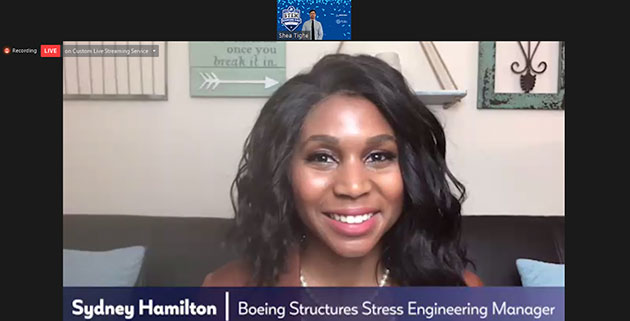 Boeing engineer Sydney Hamilton