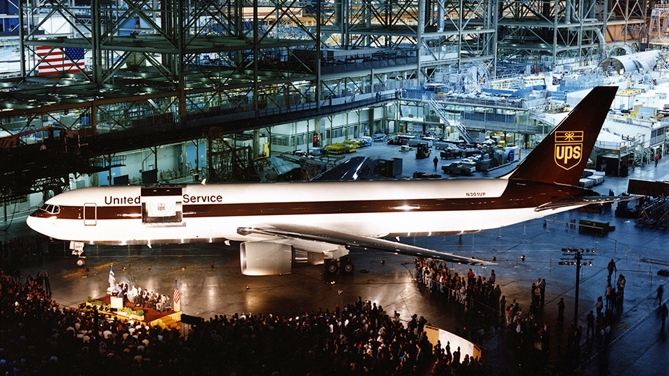 First 767-300F delivery to UPS, 1995