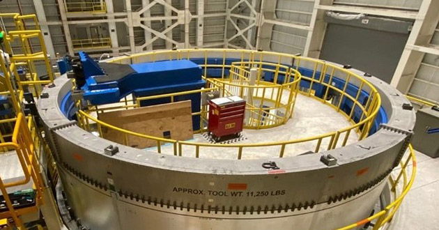 The Boeing team recently completed the weld confidence article for the EUS LH2 Barrel