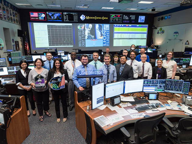   NASA Flight Director Chloe Mehring and team