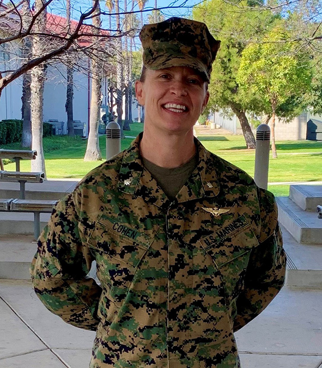Kristin Cohen is promoted to lieutenant colonel.