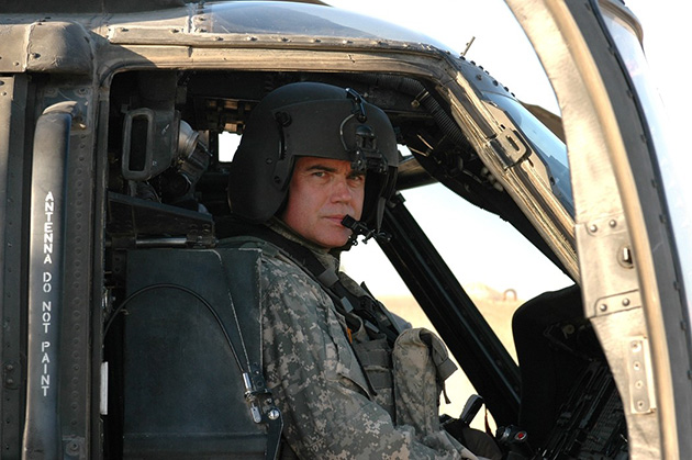 Shanahan before his final flight over Baghdad circa 2007.